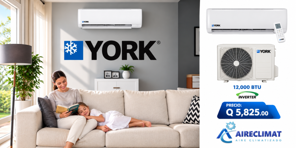 aire acondicionado inverter en guatemala york